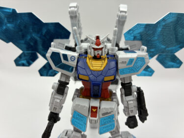 ガンプラが創る未来。RX-78F00/Eガンダム　グラスフェザー装備を作ってみた。メタブルーで塗装もしてるよ。